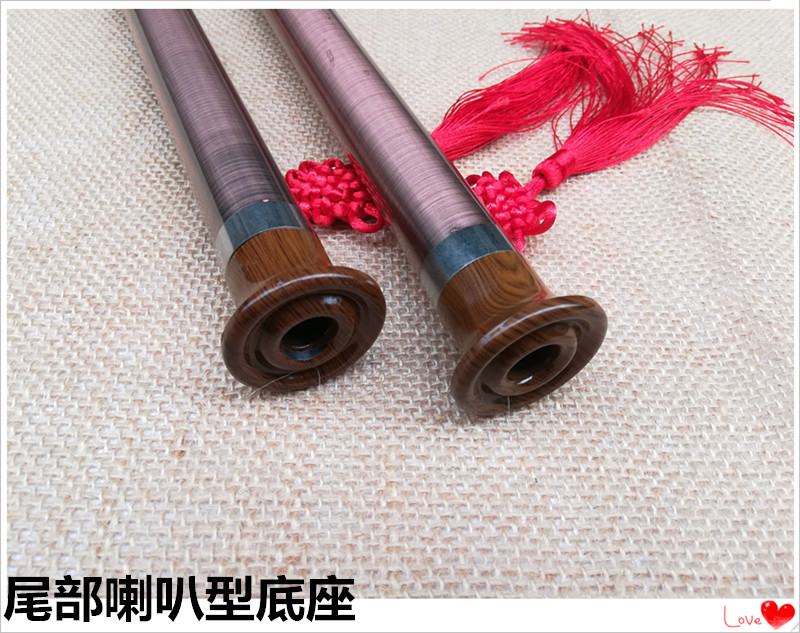 滇西 和 韵 F-G có thể điều chỉnh cao độ chuyên nghiệp cho người mới bắt đầu thổi thẳng đứng mạ đồng Bawu - Nhạc cụ dân tộc sáo inox