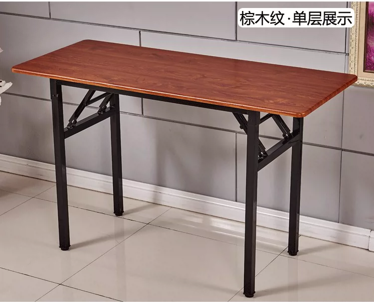 Bàn hội nghị gấp bàn đào tạo đơn giản dài sinh viên bàn hình chữ nhật bàn hoạt động bàn - Bàn