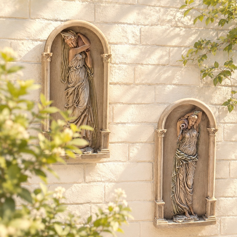 High-Quality Resin Solid Holy Woman Hanging Board Garden Wall Hanging Painting French Aesthetic Style Retro Nostalgic Angel High-Quality Resin Solid Holy Woman Hanging Board Garden Wall Hanging Painting French Aesthetic Style Retro Nostalgic Angel