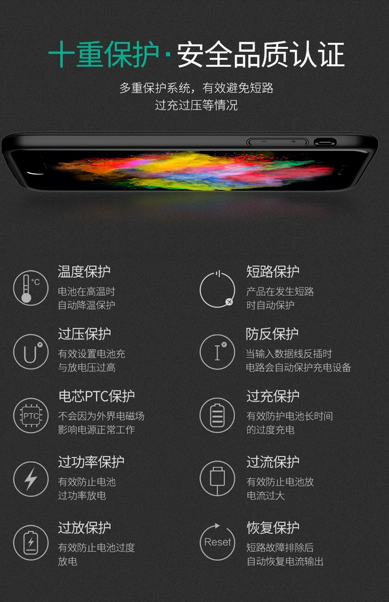 iphone7 cắt 6s của Apple sạc Po 7plus lớn dung lượng pin dành riêng 8p công thức X P Clip 6sp mỏng vỏ điện thoại di động cộng với cắt lại Bảy không dây vượt qua điện cầm tay - Ngân hàng điện thoại di động sac du phong khong day