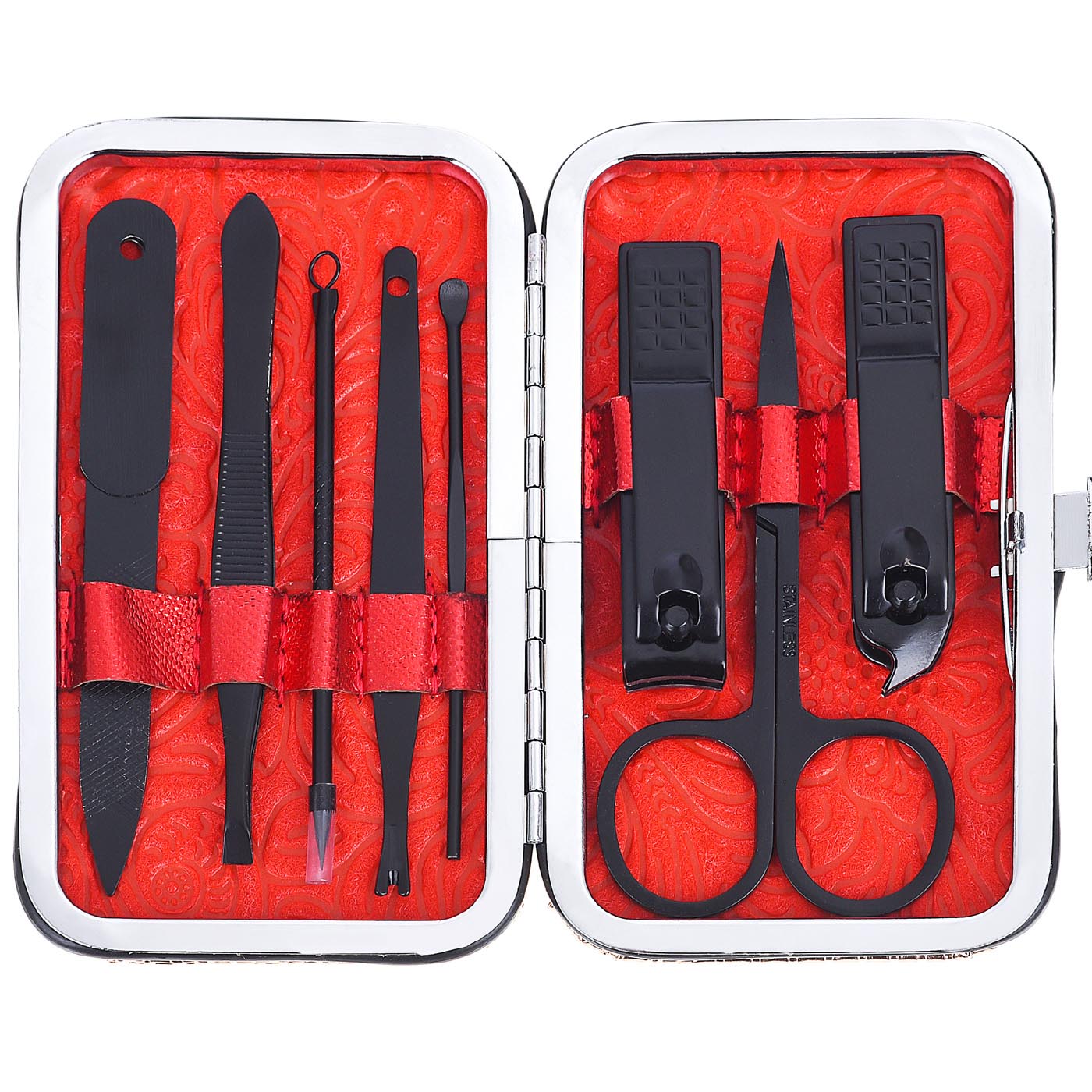 Nail Clippers Home Suit Nail Clippers Sets Black Nail Clippers Mecchia Manicure Nail Tools 8 Pieces of B8