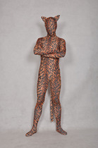 Custom Lycra tiger pattern animal all-inclusive tights Zentai Cosplay clothing