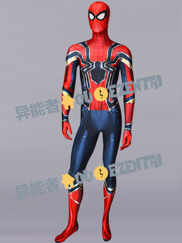 Real shot Iron Spiderman Avenger Avengers Iron Spiderman Return Tights Cos suit
