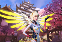 Angel Mercy d va concept tights dva Cosplay Overwatch driving suit without props