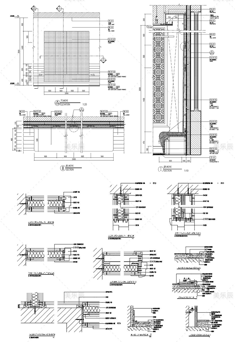 T70 CAD家装工装室内设计深化节点大样图纸大样图cad装修设...-7