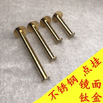 Clothes rack hanging wall hanging clothing store display rack upper wall adhesive hook stainless steel titanium color spot hanging clothes hook