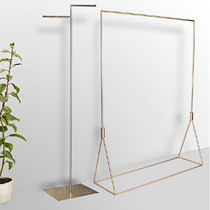 Womens childrens clothing hanging clothes bag rack clothing shop rack display rack display stand gold floor-standing wall display