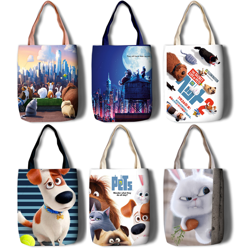 The Secret Life of Pets 2 The Secret Life of Pets 2 Canvas Shoulder Bag Shopping Bag