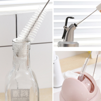 Wash Teapot Mouth Brush Milk Bottle Cleaning Brush Suit Hard Hair Lengthened Kitchen Tea Cup Baby Water Glass Straw Cleaning Brush