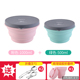 hộp cơm cắm điện Nhật Bản du lịch gấp silicone bát du lịch xách tay kính thiên văn ăn liền bát có nắp trẻ em ra ngoài ăn trưa dã ngoại hộp - Hộp cơm điện sưởi ấm nên mua hộp cơm giữ nhiệt hay cắm điện