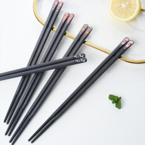 Day-style light lavish wind alloy chopsticks Home High temperature resistant and anti-slip One chopstick family distinguish dedicated special