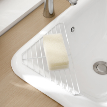 Pool Triangle Drain Rack Kitchen Sink Edge Containing Sponge Dishcloth Small Cutlery Cups Control Water Cushion God