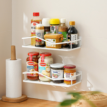 Kitchen wall mounted conditioner household hanging on the wall of the seal without punching oil sauce vinegar shelf