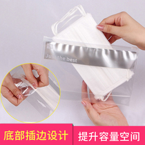 Mask collection bag portable zipped self-sealed bag mouth nose cover with small items to store bag containing deviner