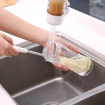 Day Style Long Handle Cup Brush Wash Cup Gods home bottle brush Go to tea stains No dead angle decontamination water glass cleaning brush