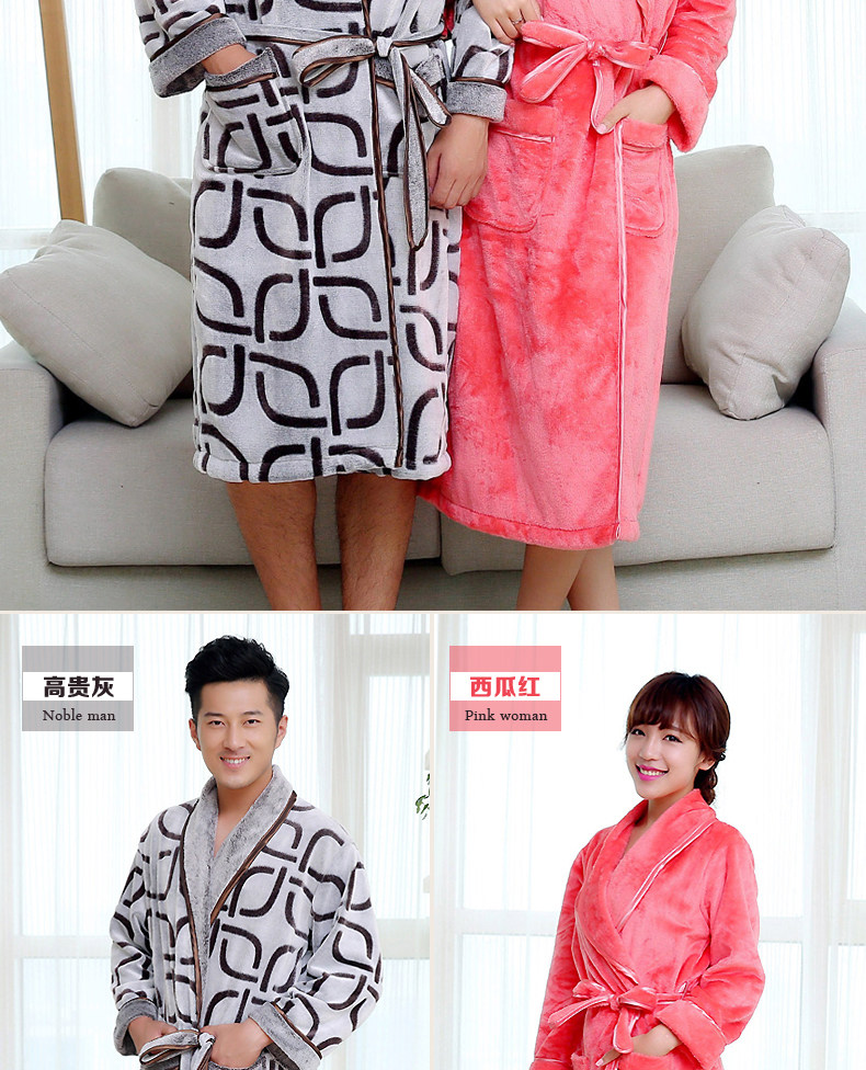 Peignoir jeunesse Flanelle couple peignoir - Ref 595584 Image 11