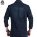 Nam denim phù hợp với bình thường Nian Jeep mùa thu / mùa đông nam thủy triều thời trang trẻ đơn Tây cộng với kích thước quần áo phù hợp với 