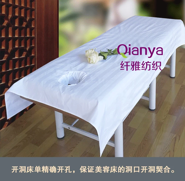 Cotton polyester tấm làm đẹp tấm massage tấm có lỗ làm đẹp chuyên dụng bông vật lý trị liệu giường massage tấm dày
