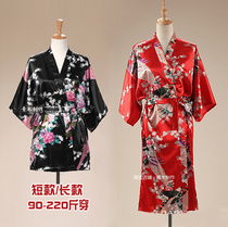 Day style kimono pyjamas female spring and summer sexy lengthened cherry blossom nightgown Japanese Japanese style and sweatshirt bathing suit bathrobe