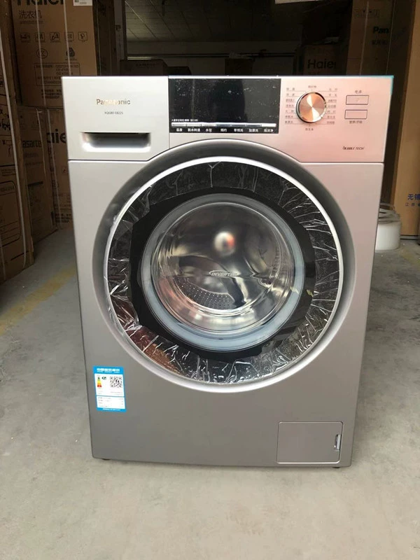 Máy giặt trống chuyển đổi tần số Panasonic XQG80-E8225 tiệt trùng nhiệt độ cao S8055 điều khiển từ xa loại bỏ mạt EG926 - May giặt