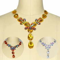 New belly dance necklace Latin dance necklace handmade neck jewelry stage performance jewelry competition performance accessories versatile