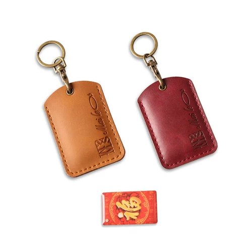 Ретро чехол для проездного и картхолдер, кожаный бейджик, защитный чехол, брелок, из натуральной кожи