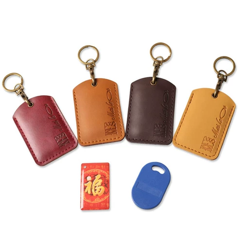 Ретро чехол для проездного и картхолдер, кожаный бейджик, защитный чехол, брелок, из натуральной кожи