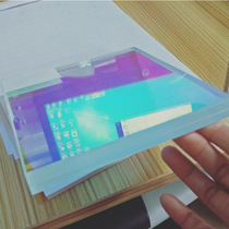 Factory supply customized 4 4 5 5 6 6 8 8 laminated glazed colorful glass magic glass to customize