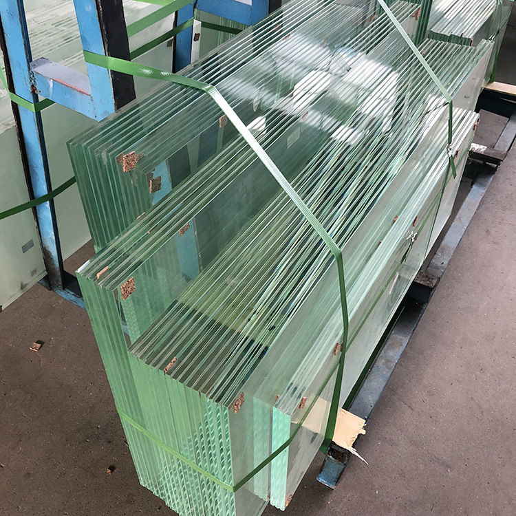 Factory processing laminated tempered 8 8 white glass double layer laminated glass high temperature heat insulation safety professional customization