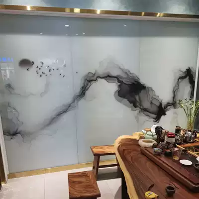 Factory mass production clip landscape painting 5 5 5 6 6 8 8 Super White bobopu white silk clip tempered glass