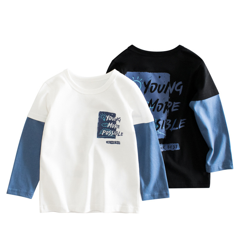Children's Clothing 2023 Spring New Arrivals Korean Style Kids' Base Layer Shirt Baby Clothes Boys' Long-Sleeve T-Shirt Autumn Round Neck Children's Clothing 2023 Spring New Arrivals Korean Style Kids' Base Layer Shirt Baby Clothes Boys' Long-Sleeve T-Shirt Autumn Round Neck
