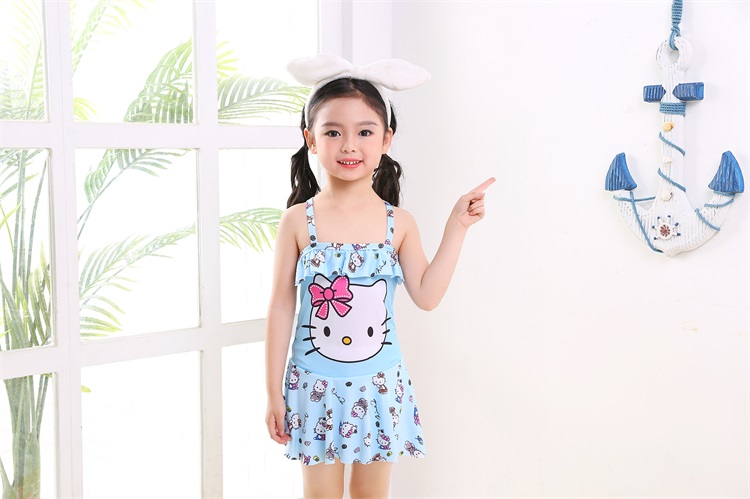 Đồ bơi nữ một mảnh kiểu áo tắm dễ thương và thoải mái Phiên bản Hàn Quốc của mùa xuân nóng bỏng nữ trẻ nhỏ thời trang trẻ em áo tắm KT ao boi tre em