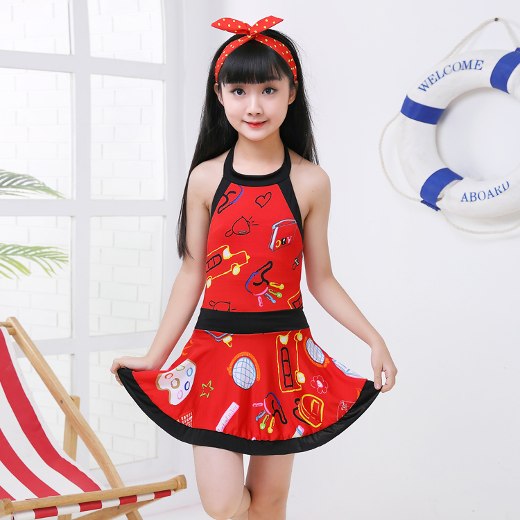 Áo tắm cho trẻ em Peggy Váy Hàn Quốc cho bé gái Áo tắm cho bé gái Cô bé Big Boy Áo tắm một mảnh - Bộ đồ bơi của Kid đồ nàng tiên cá cho be gái