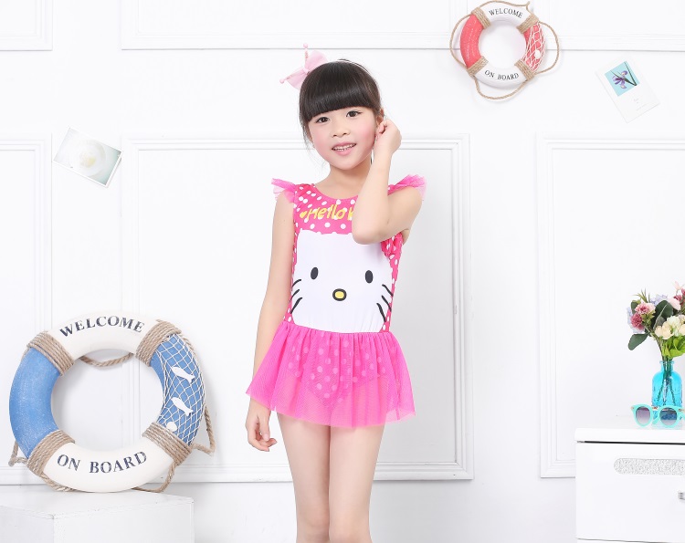 Áo tắm trẻ em mới 2017 cho bé gái áo tắm một mảnh áo tắm cho bé gái công chúa áo tắm dễ thương đồ bơi dài tay cho bé gái