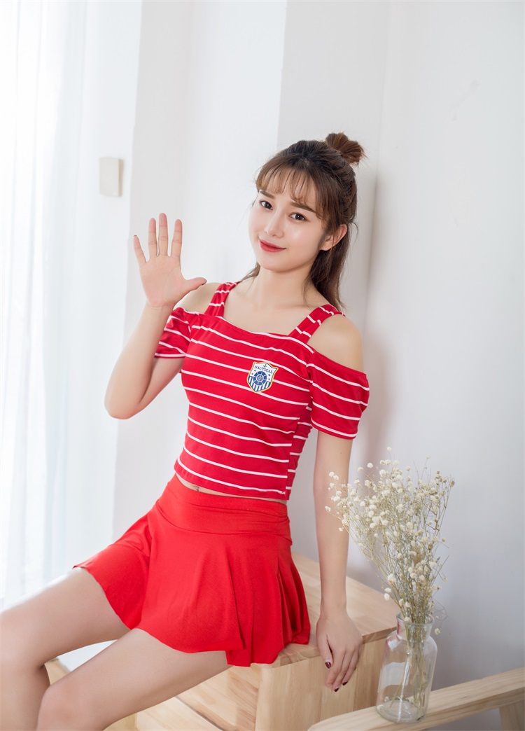 2018 mới áo tắm chia kích thước lớn phụ nữ bảo thủ giảm béo gợi cảm tụ tập váy sinh viên dễ thương nóng bỏng áo bơi 2 mảnh đẹp	