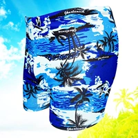 Quần bơi nam in thời trang dành cho người lớn XL phẳng góc quần short nam đi biển quần áo tắm mùa xuân nóng 250 kg quần bơi đi biển nam