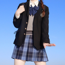  JK suit jacket Chi too black Siger skirt genuine autumn and winter mens and womens three-button college style dk uniform suit