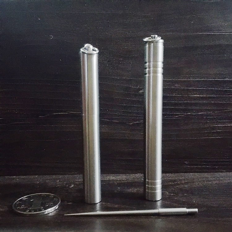 All stainless steel tooth tooth tooth capsule bottle multi-purpose waterproof warehouse sealing tank portable metal tooth box