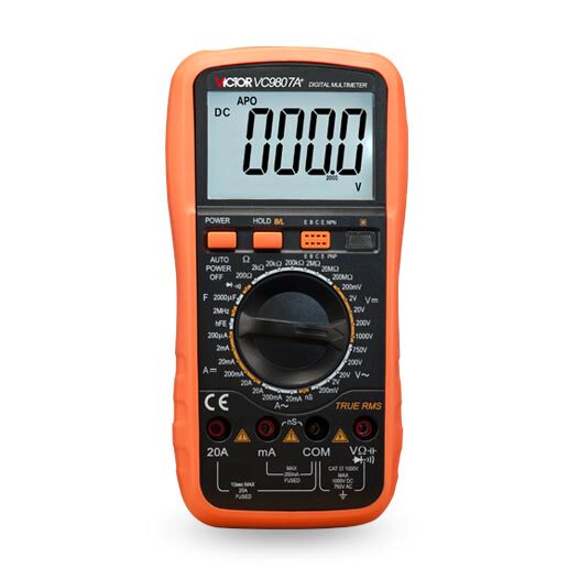 VC9807A four - digit and semi - high precision digital multi - purpose table conductivity capacitor frequency