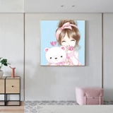 2019 Diamond Painting New Diamond Cartoon Cartoon's Simple Simple Simple Sleasry Point Drilling Cross Insk Beauty Diamond Embroidery