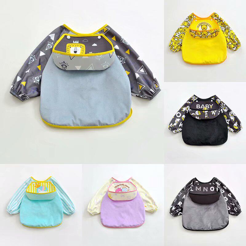 Baby food clothing waterproof spring baby all-inclusive coat Children's detachable boy girl anti-dirty anti-dressing