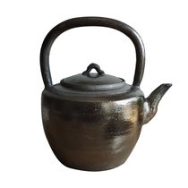 Guzhou Mason Pingding casserole black sand big teapot brewing tea tea full hand-made kettle handmade household teapot