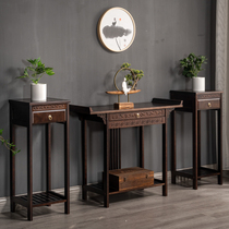 New Chinese table for table Footai Home solid wood Shentai Financial deity dedicated to Taiver Niche Economy Type Light Extravagant modern Xuan Guan Cabinet