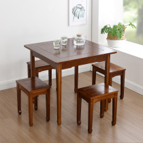 Nordic Dining Room Dining Room Home Square Table And Chairs Suit Small Family Modern Minima Solid Wood Round Dining Small Table Combinations