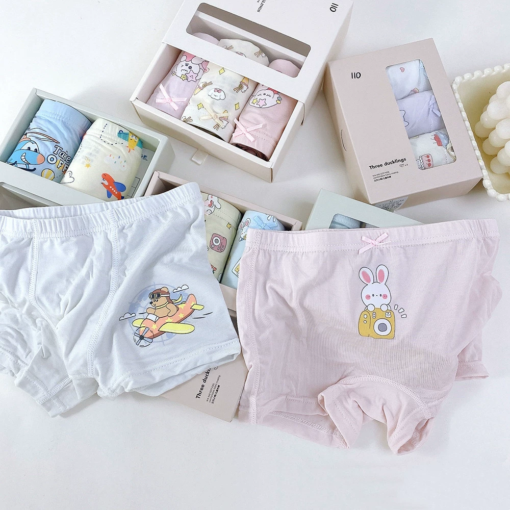 三只小鸭 Children's underwear, antibacterial trousers