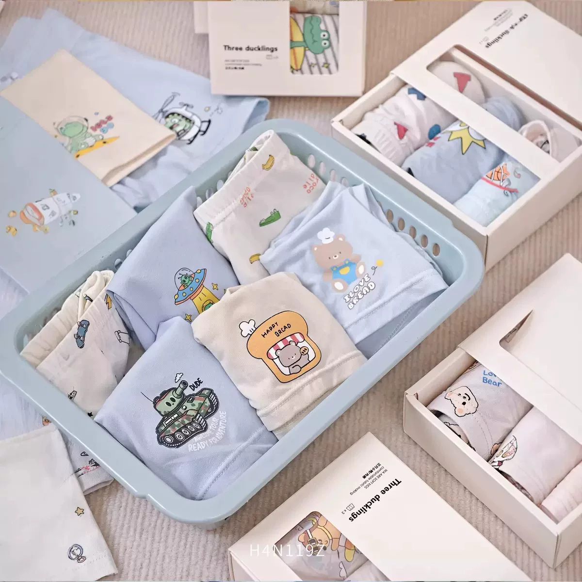 三只小鸭 Children's underwear, antibacterial trousers
