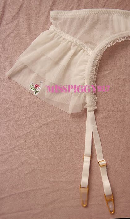 Anh hùng cô dâu quyến rũ gợi cảm ren mỏng phần thân thiện với da công chúa rộng vành retro garter cao ống garter dây nịt tất co dãn