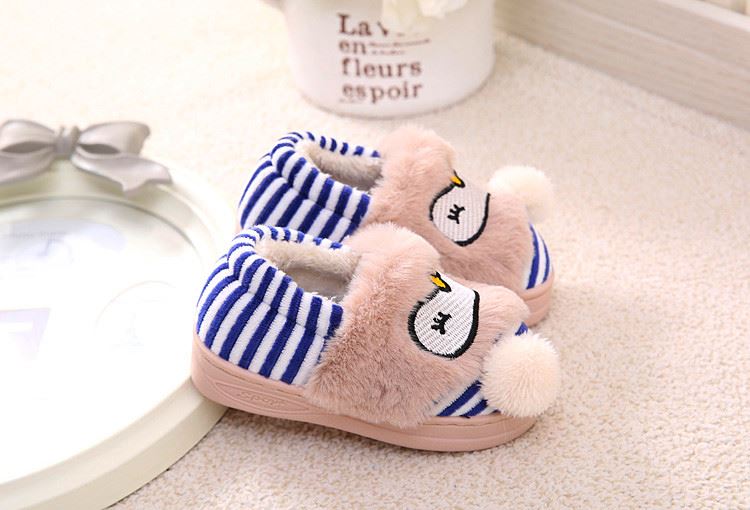 Chaussons enfants en suède pour hiver - semelle caoutchouc - Ref 1008609 Image 92