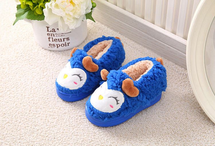 Chaussons enfants en suède pour hiver - semelle caoutchouc - Ref 1008609 Image 14