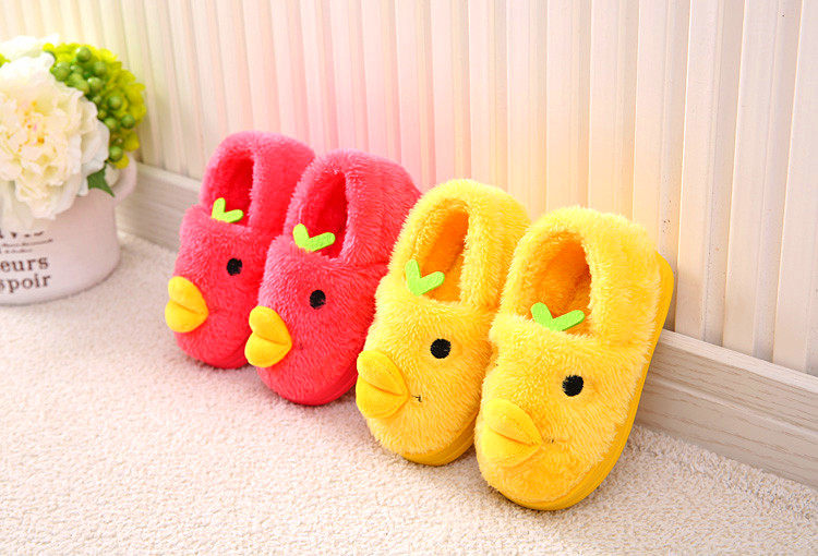 Pantoufles enfants en suède pour hiver - semelle caoutchouc - Ref 1033008 Image 33